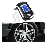 Compact Lcd Digital Breathalyzer for Alcohol Testing - High-accuracy Pro-grade Sensor 10-second Display Auto Shut-off Aaa Battery Powered (3-