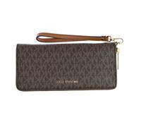 Compact Leather Wristlet with Card Slots - female - Michael Kors - Wallets & Cardholders - Brown - ONE SIZE - Accessories ONE SIZE