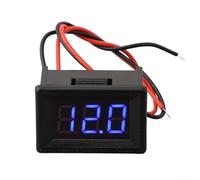 Compact LED Digital Voltage Meter 2 Line Display for Accurate DC Voltage Measurement 4 5V to 30V (blue)