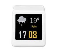 Compact LED Display No APP Needed Digital Weather Clock for Cars Offices ABSScreen 1.54 Inch Screen Support GIF Animation Temperature Humidity Display Digital Clock