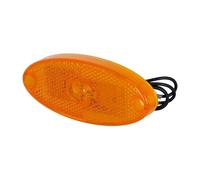 Compact LED Side Position Light Oval Orange 12 V Camper Van