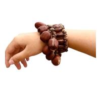 Compact Light Weight Natural Fruit Shell Hand Bells Wrist Shaker for Travel Music Spiritual Relax Percussion Instruments Outdoor Garden Chimes