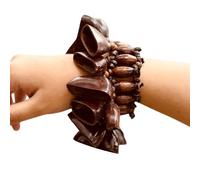 Compact Light Weight Natural Fruit Shell Hand Bells Wrist Shaker for Travel Music Spiritual Relax Percussion Instruments Spiritual Relax Percussion Instruments