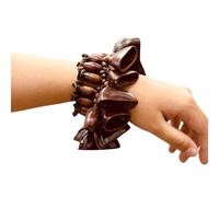 Compact Light Weight Natural Fruit Shell Hand Bells Wrist Shaker for Travel Music Spiritual Relax Percussion Instruments Portable Shell Shaker