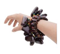 Compact Light Weight Natural Fruit Shell Hand Bells Wrist Shaker for Travel Music Spiritual Relax Percussion Instruments Sound Decoration Bells