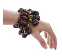 Compact Light Weight Natural Fruit Shell Hand Bells Wrist Shaker for Travel Music Spiritual Relax Percussion Instruments Spiritual Relax Percussion Instruments