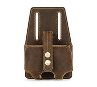 Compact & Lightweight Leather Sleeve Handy Bag for 5m Steel Tape Measure Perfect for Constructions Workers Hobbyists Dustproof Leather Tape Measure Sleeve