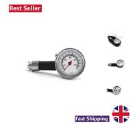 Compact & Lightweight Tire Pressure Tester - 100 PSI Dial for Easy Reading