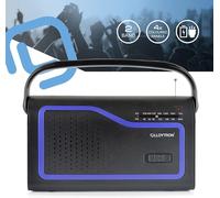 Lloytron 'Ibiza' 2 Band AC/DC Portable Radio with Carry Handle - Black - N2402BK