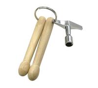Compact Lock Portable Wooden Drum Stick Keychain Percussion Tool Fashion Accessories Lightweight Drum Stick Keychain