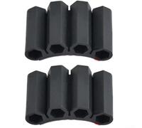 Compact Magnetic Drill Bit Holder for Impact Drivers Provides Secure Storage for Four Hex Driver Bits Directly on the Drill Side (2PCS)