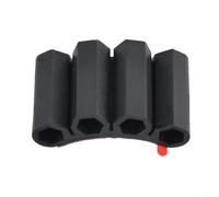 Compact Magnetic Drill Bit Holder for Impact Drivers Provides Secure Storage for Four Hex Driver Bits Directly on the Drill Side (1PC)
