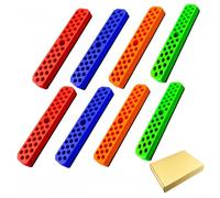 Compact Magnetic Hex Screwdriver Bit Holder with 37 Slots for Phillips Head Bits, Zinc Alloy Wall-Mounted Organizer Rack(D)