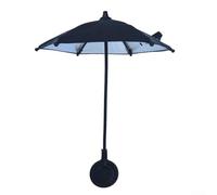 Compact Magnetic Phone Umbrella Featuring Sun Shade, Helps Protect Mobile For Screens from Bright Sunlight and Glare (Black)