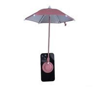 Compact Magnetic Phone Umbrella Featuring Sun Shade, Helps Protect Mobile For Screens from Bright Sunlight and Glare (pink)