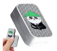 Compact Magnetic Slider - Finger Exercise Sensory Toy, 2 Inch Stress Duo with Rotation, Steel Relief Set with Balance, Focus Aid Device, F