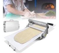 Compact Manual Dough Sheeter Roller Machine, Adjustable Thickness Stainless Steel, Perfect for Homemade Pasta, Pastry, and Baking Needs