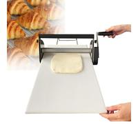 Compact Manual Dough Sheeter,Stainless Steel Dough Roller Machine with 39"x15.5" Large Board, Sheeter Board Manual Dough Roller Machine,Adjustable Thickness, Folding Dough Sheeter,RS201