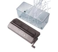 Compact Manual Shredder - Manual Personal Paper Cutter for Home, Office, Dorm, School or Apartment, Easy Crank Design for Privacy Protection and Eelimi