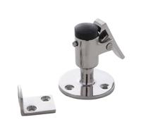Compact Marine Door Holder Hardware with Round 3 Hole Base and Mechanical Top Piece, Boat Door Replacement Stop, 57.6 Mm Detail Part