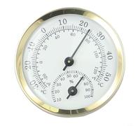 Compact Mechanical Thermometer Hygrometer for Home and Office with Easy to Read and No Power Source Needed
