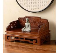 Compact Meditation Altar Table for Buddhist Statues,Personal Shrine Stand,Wooden Prayer Table for Bedroom,Living Room,Study Room