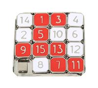 Compact Metal Number Slide Puzzle Portable Travel Game For Family Fun And Learning Problem Solving Puzzle Toy