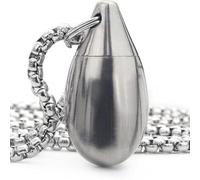 Compact Metal Pills Case with Keychain Container for Travel and Camping Portable Travel Pills Box