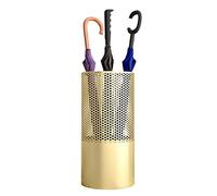 Compact Metal Umbrella Stand - Durable Hollow Design, Iron Construction for Short Folding Umbrellas, Small Size, Perfect for Home & Office Organization