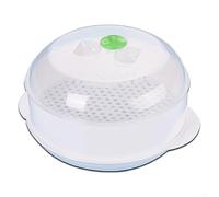 Compact Microwave Steamer Designed for Healthy Meals, Clear Lid for Cooking Visibility, Made from Plastic for Safe Use (one)