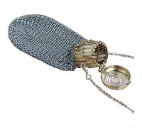 Compact Mini Antique Money Bag With Double Mesh Retro Wallet For Storing Coins Cards And Small Essentials(boxes (light gold))