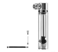 Compact Mini Bike Pump Portable Road Pump Transparent Body with Easy Inflation for Cycling, Basketball, and Volleyball (without mount)