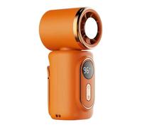 Compact Mini Clip Fan - USB Rechargeable Cooler, Portable Handheld Blower | Hundred Eighty Degree Rotating Head, High Capacity Three Thousand Milliampere Power Cell For Summer Camping Outings