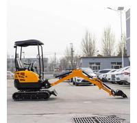 Compact Mini Excavator 0.8T 1T 1.8 T Small Digger with Rubber Tracks Miniature Excavator for Indoor Demolition Garden Digging Farmland Preparation