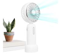 Compact Mini Fan, Outdoor Handheld Cooler, Powerful Breeze Maker with Foldable Handle, Personal Air Circulator, Rechargeable Pocket Fan with Modern Style, Portable Accessory for Beach Backpacking