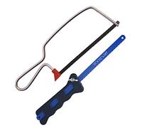 Compact Mini Hacksaw & Junior Hack Saw Set - Simple Replacement - Standard Sizes - Fine Tooth Cutting Blade for Cutting Plastic & Wood, Perfect for DIY & Craft Projects (2pc Hacksaw Set)