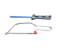 Compact Mini Junior Hacksaw Set Blades - Professional Small Hack Saw DIY Craft - Adjustable Angles, Fine Tooth Bi-Metal Blade - Hand Aluminum Hacksaw Plastic, Wood, Metal & PVC (2PC Hacksaw)