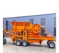 Compact Mobile Crusher for Hard Rock & Waste - Industrial Jaw Crushing Machine | Heavy Equipment for Quarry, Mining & Concrete Sites