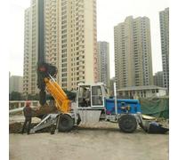 Compact Mobile Rotary Drilling Machine for Construction Sites, Foundation Boring Rig for Civil Engineering and Urban Infrastructure Projects
