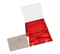 Compact Model Workbench Organizer Case, 22cm / 8.7in Clamshell Hobby Storage Tray for Desktop Assembly and Tool Access Portable Model Workbench Hobby Organizer Case Desktop Tool Storage Tray Assembly