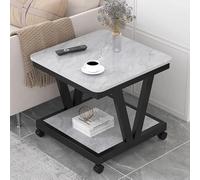 Compact Modern Coffee Table Stylish Sofa Side Table & Bedside Cabinet SpaceSaving Design Ideal for Living Room Bedroom & Office (Brown Finish)