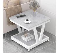 Compact Modern Coffee Table Versatile Sofa Side & Bedside Cabinet SpaceSaving Design for Living Room Bedroom & OfficeStylish Grey Finish
