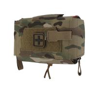 Compact MOLLE Trauma Belt Compact Pouch, Rapid Tear-Away First Aid Kit Two-Piece System IFAK Pouches Emergency Survival Bag for Outdoor Travel Hiking(Cp)