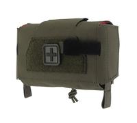 Compact MOLLE Trauma Belt Compact Pouch, Rapid Tear-Away First Aid Kit Two-Piece System IFAK Pouches Emergency Survival Bag for Outdoor Travel Hiking(Green)