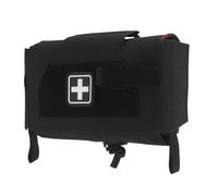 Compact MOLLE Trauma Belt Compact Pouch, Rapid Tear-Away First Aid Kit Two-Piece System IFAK Pouches Emergency Survival Bag for Outdoor Travel Hiking(Black)