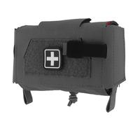 Compact MOLLE Trauma Belt Compact Pouch, Rapid Tear-Away First Aid Kit Two-Piece System IFAK Pouches Emergency Survival Bag for Outdoor Travel Hiking(Grey)