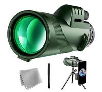 Compact Monocular Telescope - Fully-Coated Lenses Waterproof 80x100 Hd Monocular Scope | Anti Fog Super Clear sharps Image Super Clear Optics for Bird Watching, Hunting, Travel and Outdoor Adventures