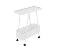 Compact Movable Wrought-Iron Nightstand Perfect for the Bedroom