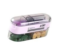 Compact Multifunctional Cutter and with Easy Open Lid and Ergonomic Grip for Seniors Easy Open Tablets Container