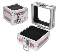 Compact Nail Drill Organizer 25-Hole Desktop Stand | Stainless steel frame, rust-resistant finish, sturdy handles, silver for black gold pink, long-lasting(Morning Pink)